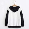 Paitluc Women Kangroo Pocket Floral Hoodie Long Sleeve Sweatshirt - Image 2